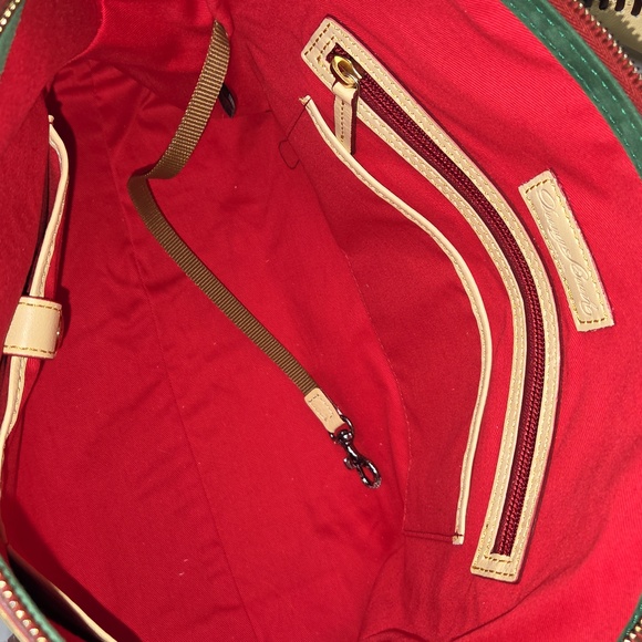 DOONEY & BOURKE NEW Large BONE Florentine Domed Buckle Satchel Handbag PURSE NWT - Picture 7 of 14